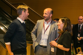 Guillaume Vanoutryve, Mathieu Mathelin et Emmanuelle Thivollard (Maison Moderne) ((Photo: Olivier Dessy))