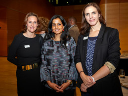 Anne-Catherine Richard (Unicef), Fabienne Rossler (CCDH) et Isabelle Hauffels (Unicef) ((Photo: Eric Devillet))