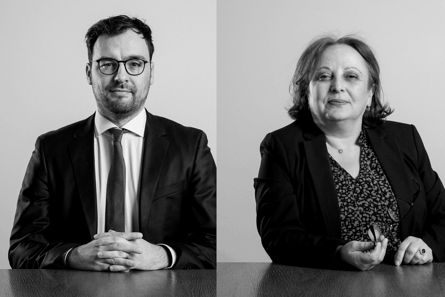 Romain Bucci and Sevinc Guvence, avocats à la cour. Photo: Krieger Associates
