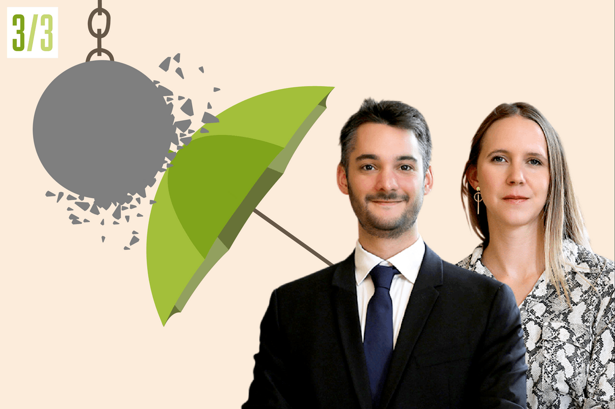 Florian Poncin et Catherine Wagener, avocats à la Cour, Cabinet Brucher Thieltgen & Partners (illustration : Maison Moderne / photo : Brucher Thieltgen & Partners)