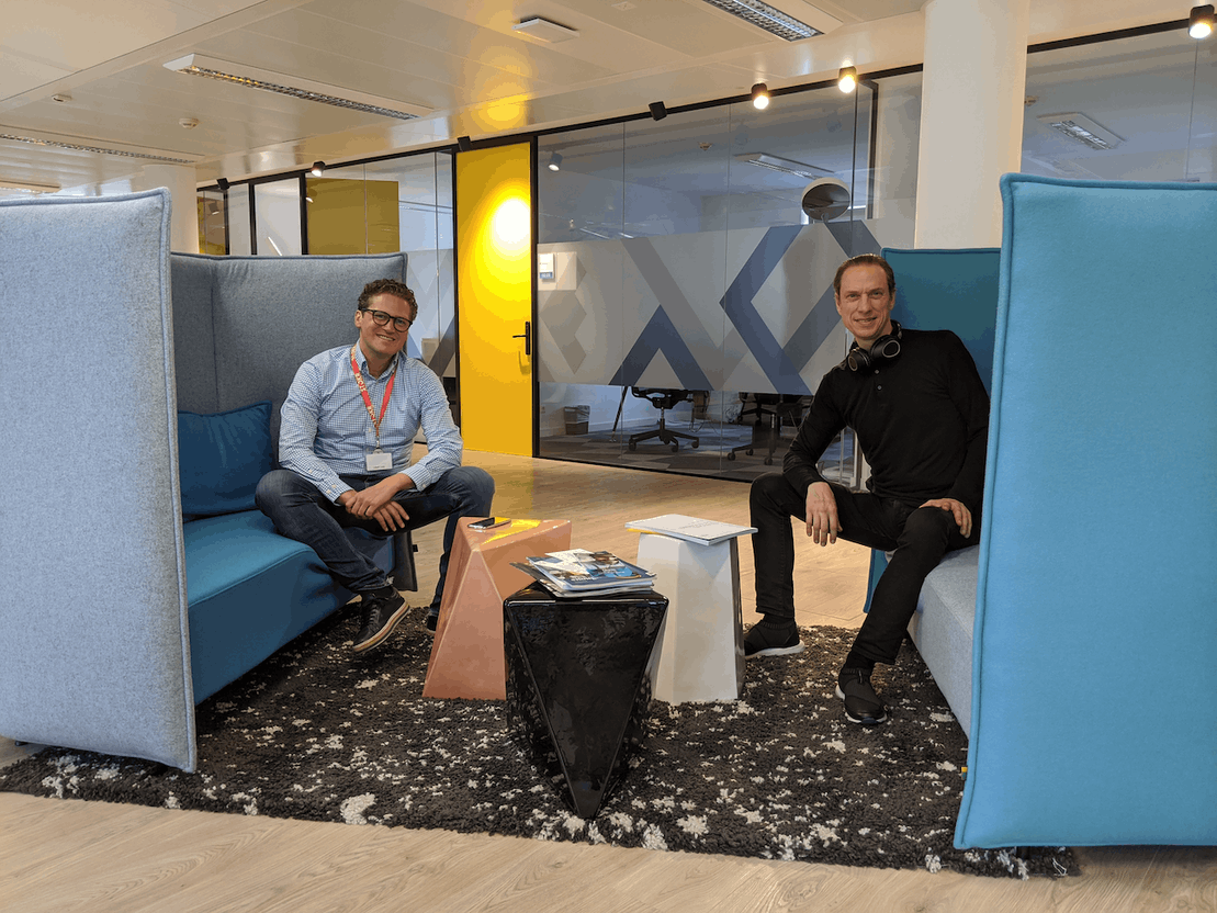 Tobias Seidl (STOKR) on the left, Frank Roessig (Telindus) on the right Crédit: Telindus