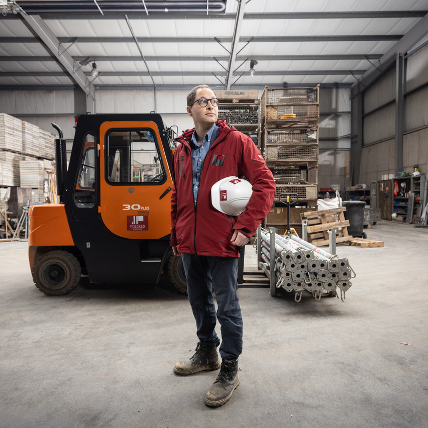 Paul Nathan, aux ateliers Poeckes à Rumelange. (Photo: Guy Wolff/Maison Moderne)