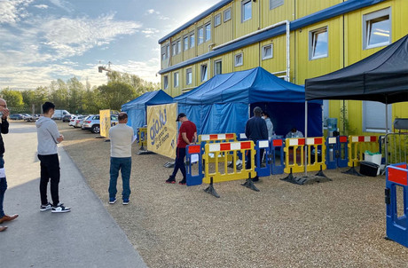 Au total, 35.000 salariés des secteurs de la construction et du nettoyage seront dépistés sur base volontaire . ( Photo: F é lix Giorgetti/Linkedin )