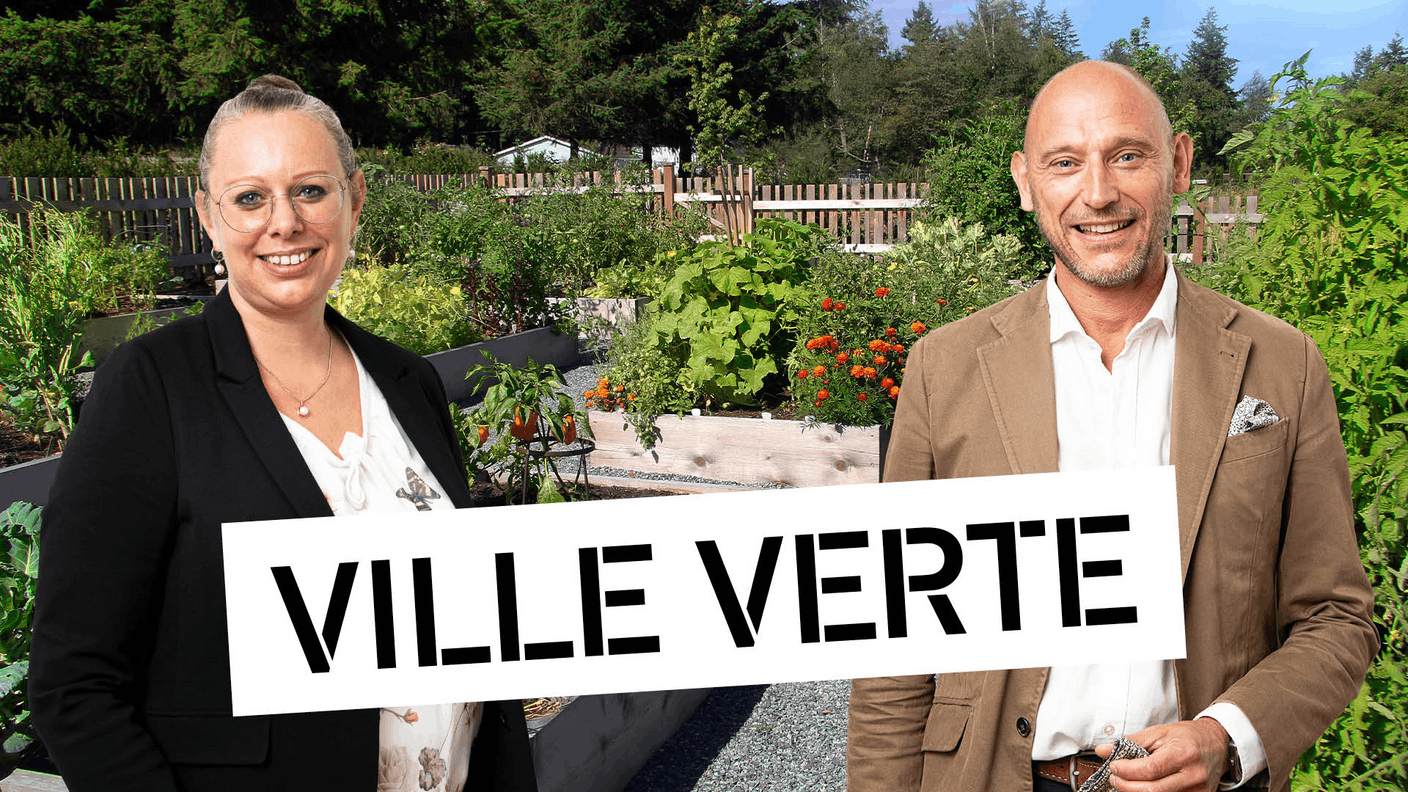 Carole Dieschbourg, ministre de l’Environnement, du Climat et du Développement durable, et Vincent Bechet, Managing Director d’INOWAI. Photo Montage Maison Moderne