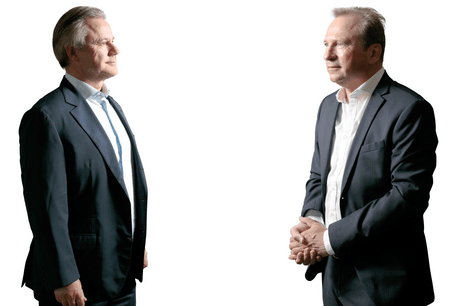 Marc Giorgetti, managing director de Félix Giorgetti et Gilles Roth, bourgmestre de la Commune de Mamer. (Photo: Matic Zorman/Montage Maison Moderne)