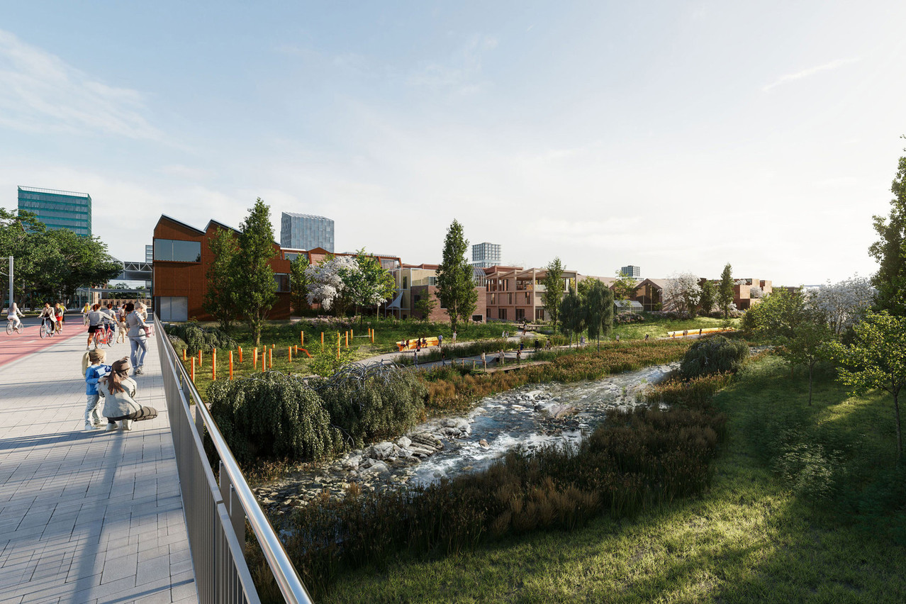 La reconversion des friches industrielles de la Metzeschmelz est le fruit d’une collaboration inédite. (Illustration: Agora)