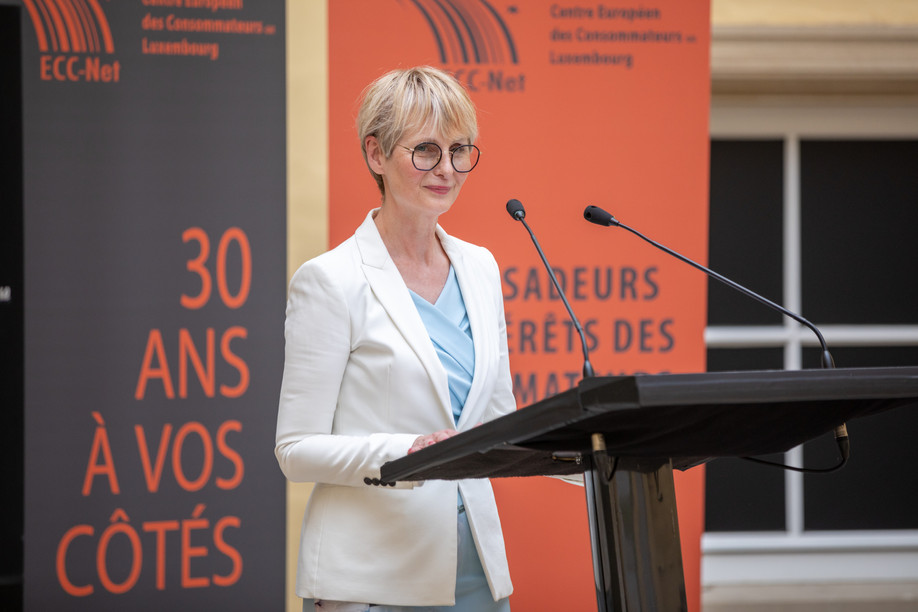 Karin Basenach, director of the European Consumer Centre, which marked 30 years at an event last year. Library photo: Romain Gamba/Maison Moderne