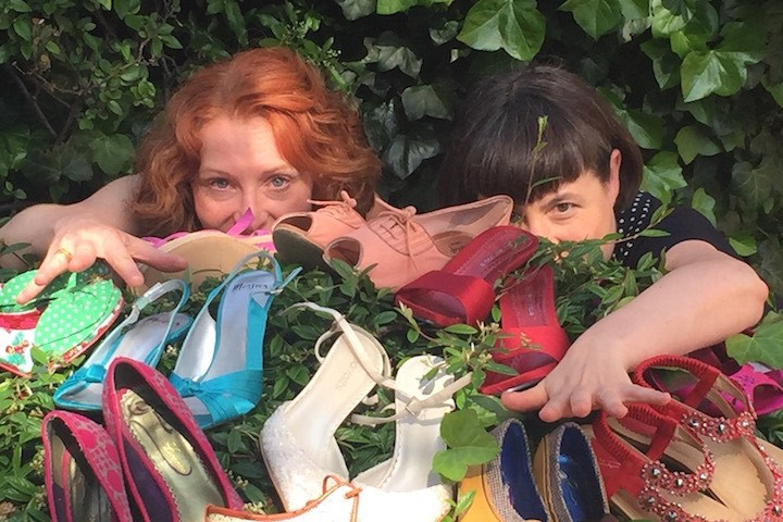 Rhona Richards and Nathalie Jacoby--seamless improvisation The Story in Motion Project