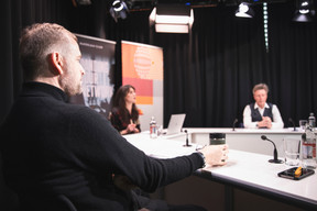 François Génaux (PwC Luxembourg), Julie Lhardit (Maison Moderne) et Laurent Schonckert (Cactus) ((Photo : Simon Verjus / Maison Moderne))