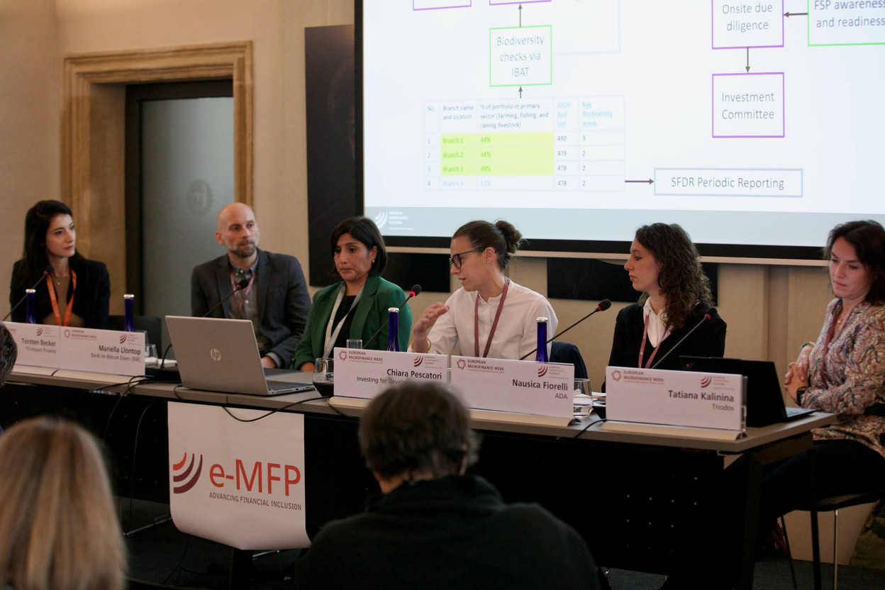 Paperjam attended the “Biodiversity Frontier in Financial Inclusion” panel during European Microfinance Week, hosted by e-MFP at the Neumunster Abbey on 14 November 2024.  Photo: Studion Photography