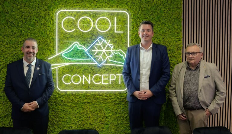 The air conditioning and heat pump installer, Cool Concept, recently welcomed economy minister Lex Delles (DP) to present Coolsy. The company combines economic performance with environmental responsibility, as explained by its CEO, Pierre Padilla. Photo: Cool Concept