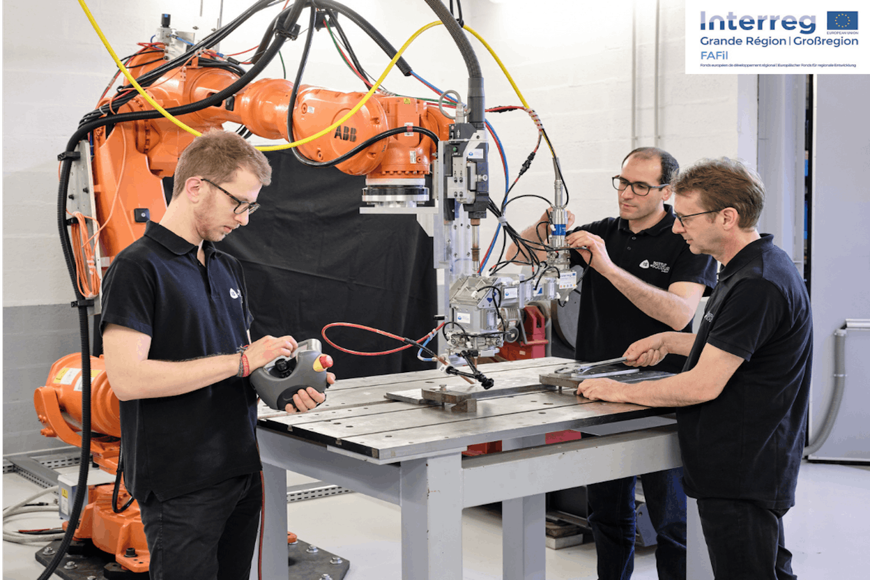 Plateforme expérimentale  de  fabrication additive métallique - Groupe Institut de Soudure. © (Photo: Olivier Toussaint)