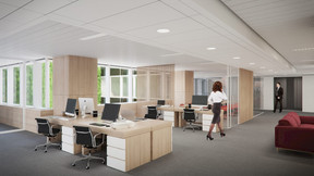 Bureaux fermés ou ouverts, toutes les configurations sont possibles. ((Illustration: Beiler François Fritsch/Baltisse))