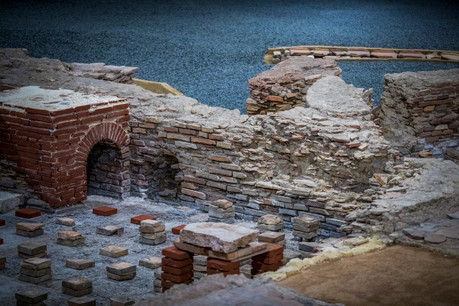 Le bâtiment qui abrite les thermes, plus ancienne infrastructure des Pays-Bas, sera détruit l’an prochain avec une idée: réutiliser les matériaux de la manière la plus optimale possible. (Photo: Marcel van Hoorn/Musée des thermes de Heerlen)
