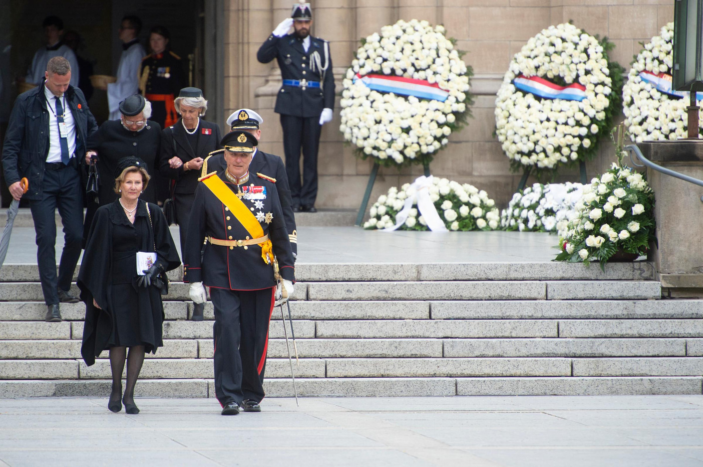 Le roi de Norvège Harald V et la reine Sonja (Photo: Anthony Dehez)