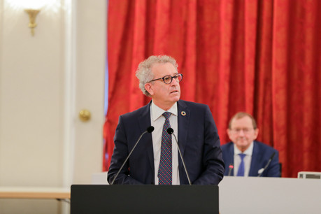 Le ministre des Finances Pierre Gramegna a déposé son projet de budget en octobre dernier. (Photo: Romain Gamba/Maison Moderne/Archives)