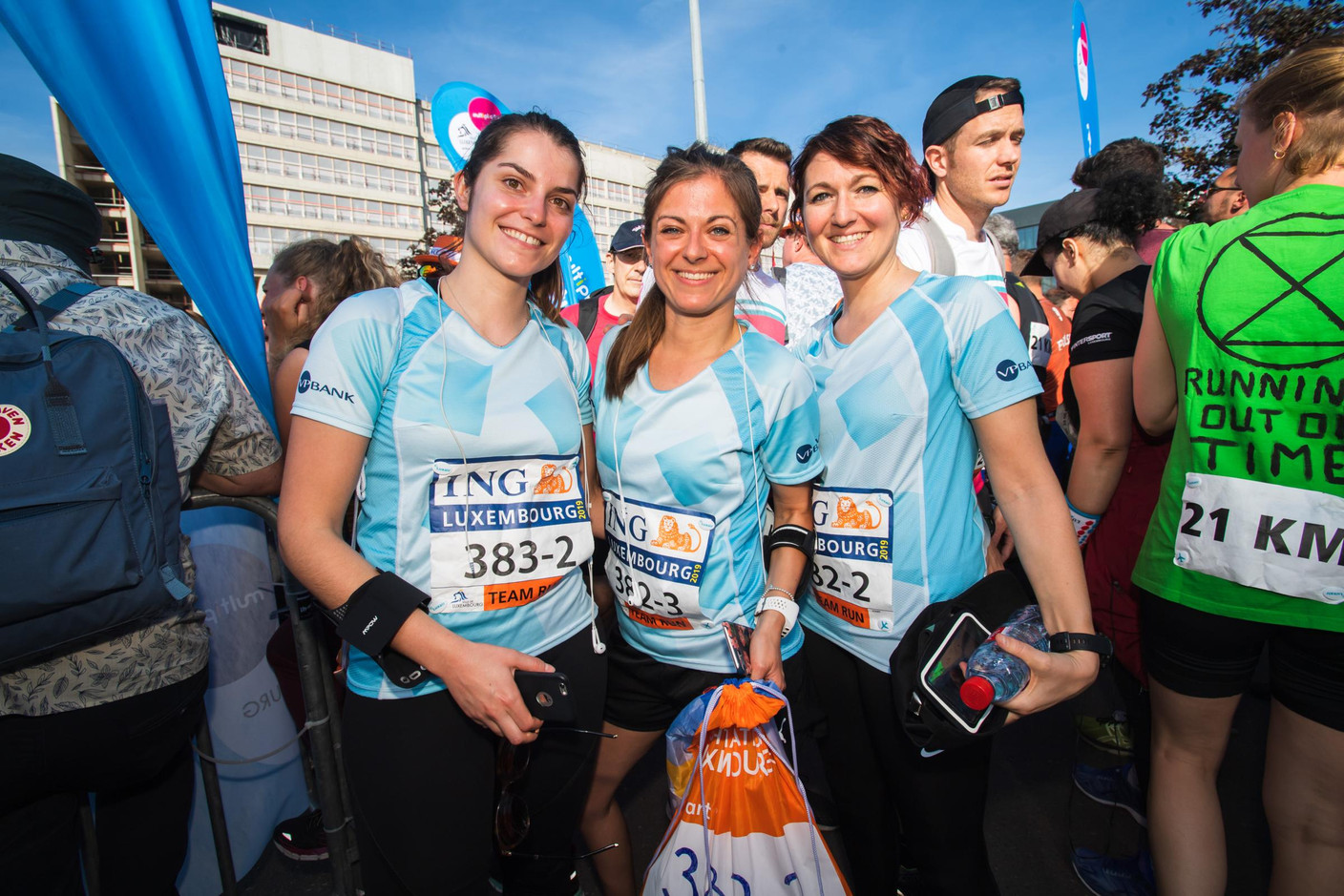 L’équipe de VP Bank était présente sur la ligne de départ pour la 14e édition de l’ING Night Marathon Luxembourg. (Photo: Nader Ghavami)