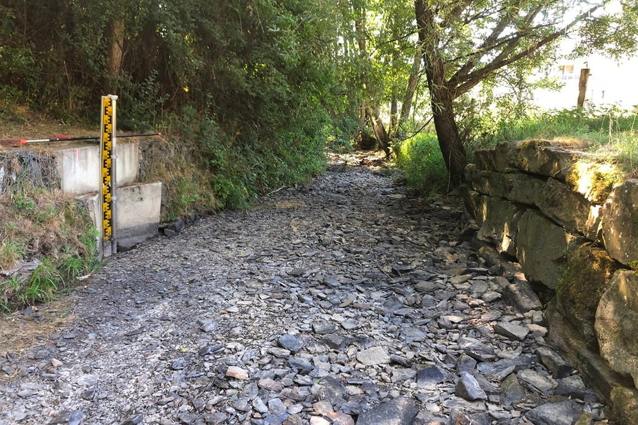 Certains ruisseaux sont à sec dans le pays, une situation exceptionnelle, alerte le gouvernement. (Photo: Administration de la gestion de l’eau/D. Majeres)