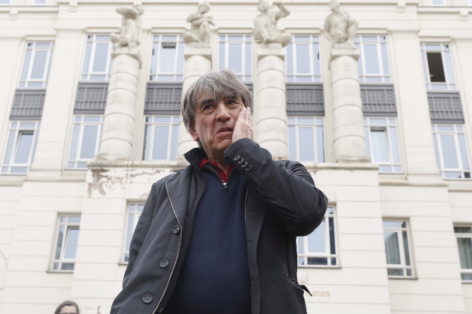 Benoît Ochs pictured outside court buildings in Luxembourg City after his appeal was thrown out on 16 March Photo: Guy Wolff