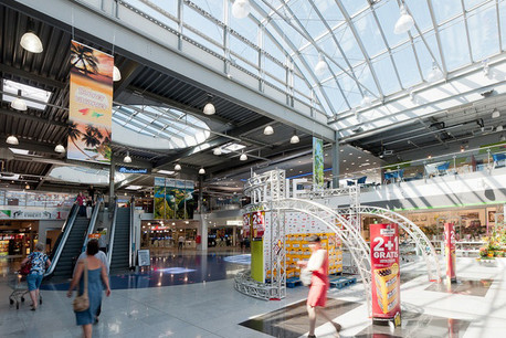Leasinvest compte dans son portefeuille luxembourgeois de nombreux centres commerciaux, dont le Knauf de Schmiede avec 35.684m2 de surface. (Photo: Leasinvest)