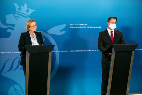 Un point presse de la ministre de la Santé Paulette Lenert (LSAP) et du Premier ministre Xavier Bettel (DP) suivra le conseil de gouvernement de ce mercredi. (Photo: Romain Gamba/Maison Moderne/archives)
