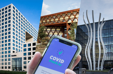 Au moins trois des quatre Big Four devraient mettre en place le CovidCheck à plus ou moins long terme. ( Photos: Maison Moderne /archives – Montage: Maison Moderne )