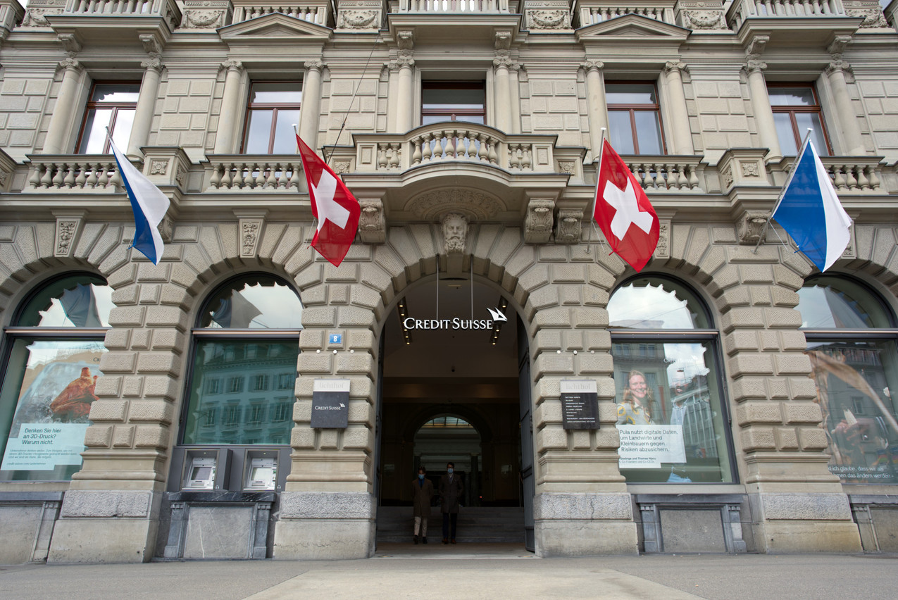 Credit Suisse has its headquarters in Zurich. Photo taken 19 April 2021. Photo: Shutterstock