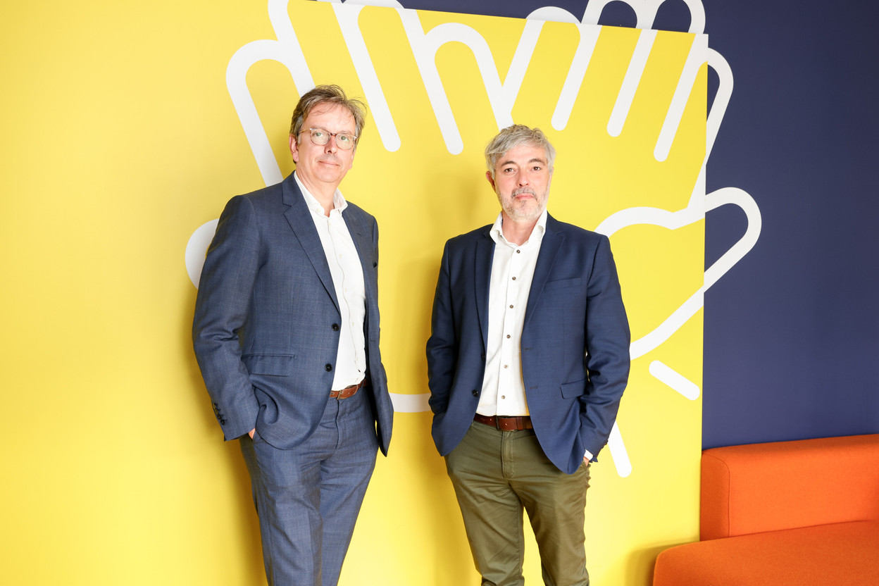 Michel Van Geyte, CEO de Nextensa et William Moulin, head of Luxembourg chez Nextensa. Crédit photo : Marie Russillo (Maison Moderne)