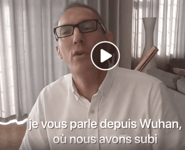 Le docteur Philippe Klein s’exprime depuis le cœur originel de l’épidémie, Wuhan. (Photo: Capture d’écran/Facebook)