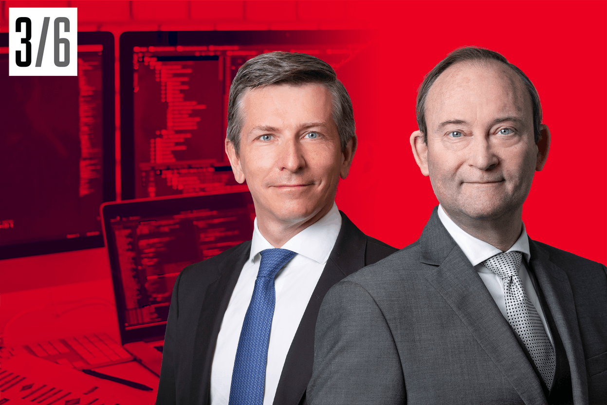 Benoit Wtterwulghe, associé, et Guy Samson, directeur et spécialiste en sécurité informatique au sein de BDO. Crédit: BDO, montage photo Maison Moderne