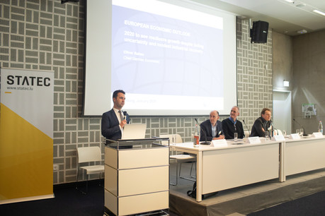 Oliver Rakau, économiste en chef allemand et directeur adjoint de l’Europe à Oxford Economics, s’attend à une croissance «plutôt modeste» du commerce mondial d’environ 1,5%. (Photo: Matic Zorman)