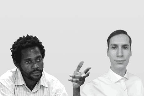 Michel-Édouard Ruben, senior economist de la Fondation Idea, et Darius Stein, économiste et consultant en développement durable. (Photo: Maison Moderne)