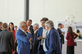 Jacques Elvinger (Elvinger Hoss Prussen) and Jérôme Wigny (Elvinger Hoss Prussen) in discussion at the Cross-Border Conference 2025 (Photo: Elvinger Hoss Prussen)