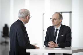 Herman Van Rompuy  et Luc Frieden  (Elvinger Hoss Prussen) Blitz Photo Agency