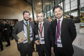 Ignacio Najera-Aleson (CaixaBank Asset Management), Nuno Malherio (CaixaBank Asset Management) et Sergio Romero (Adepa Asset Management) Blitz Photo Agency