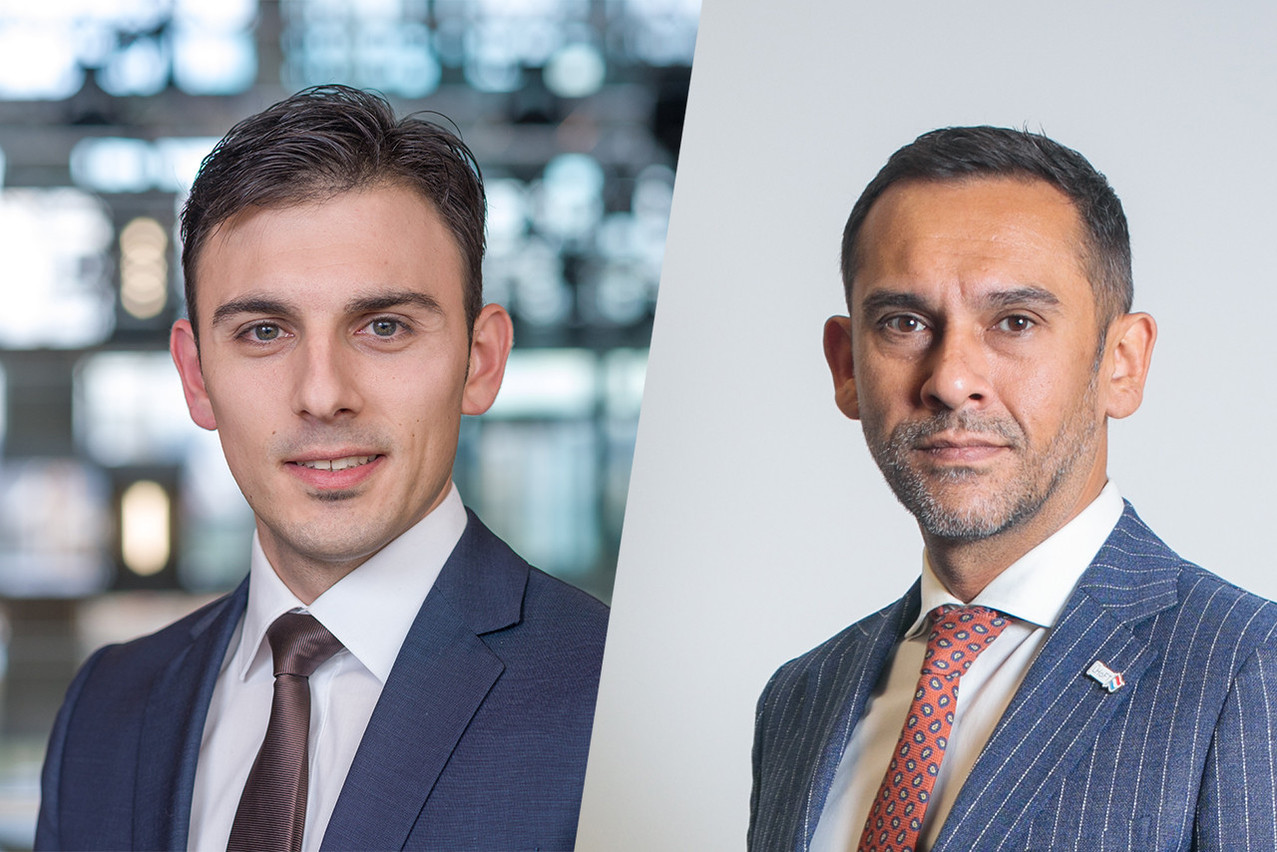 Thomas Campione, blockchain and cryptoassets leader at PwC Luxembourg (left) and Nasir Zubairi, CEO of the Luxembourg House of Financial Technology (right). Photo: PwC/LHoFT/Maison Moderne