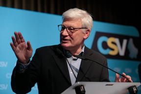 Claude Wiseler, co-président du CSV, n’a pas épargné la coalition DP-LSAP-déi Gréng jeudi soir.  (Photo: Matic Zorman/Maison Moderne)
