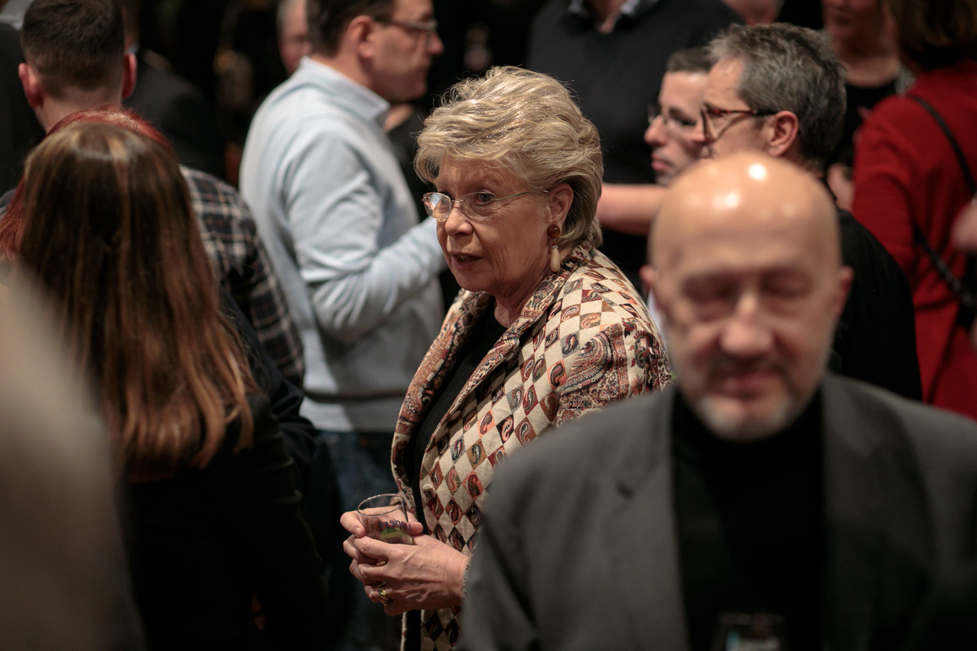 Viviane Reding, l’ancienne député et commissaire européenne CSV, était présente.  (Photo: Matic Zorman/Maison Moderne)
