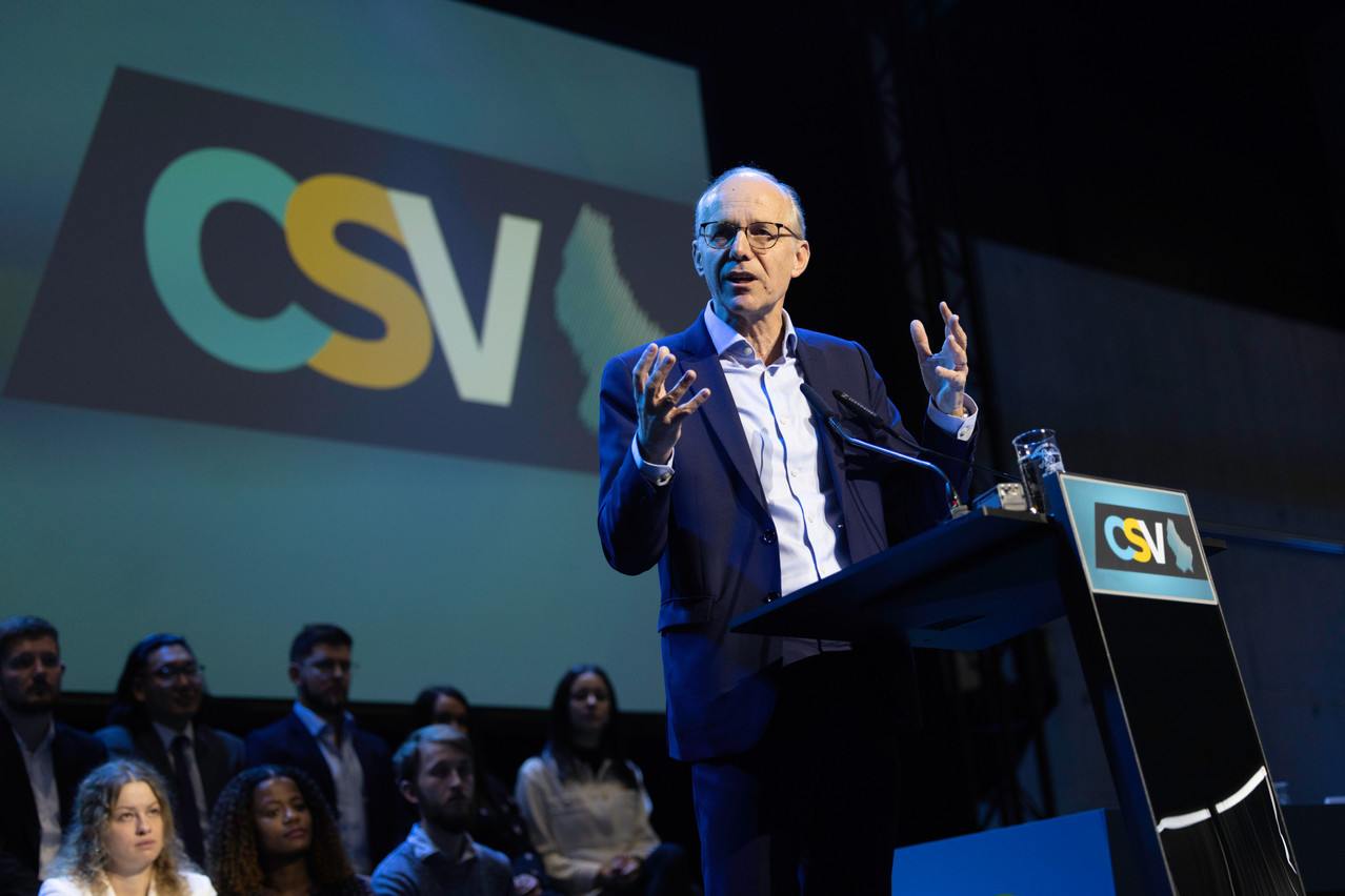 The CSV takes first place in the voting intentions, according to the latest Sonndesfro. However, its leader, Luc Frieden, comes after Xavier Bettel and Paulette Lenert when asked who should become prime minister. Archive photo: Guy Wolff/Maison Moderne