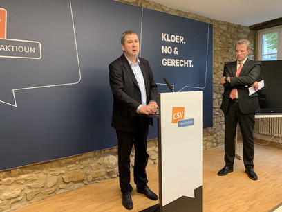 Michel Wolter et xx dénoncent les entraves posées par la majorité à la révélation de la vérité dans l'affaire de l'abri de jardin. (Photo : Paperjam)