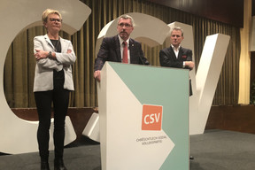 Face à une salle bien remplie, le président du CSV Frank Engel a réaffirmé sa volonté d’être une force d’opposition mais aussi de proposition. (Photo: Paperjam)