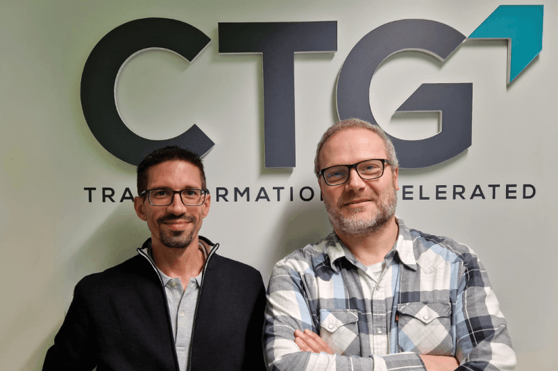 Mickael Chessa, Facility Manager et Frederic Veynachter, DRH Luxembourg. (Photo: CTG Luxembourg)