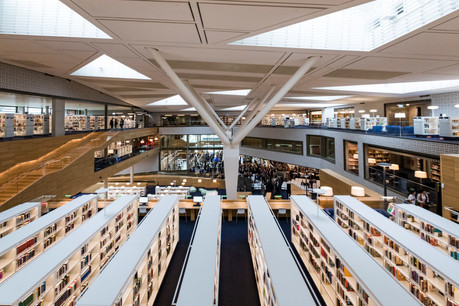 Les bibliothèques, dont la Bibliothèque nationale du Luxembourg, vont pouvoir rouvrir à compter du lundi 11 mai. (Photo: Caroline Martin, archives Paperjam)