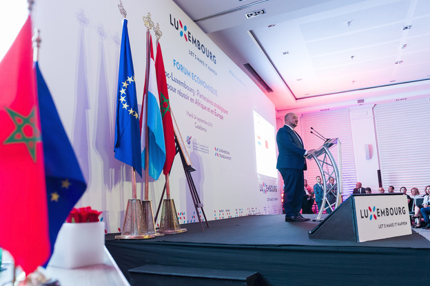 Étienne Schneider, vice-Premier ministre et ministre de l’Économie, a invité les membres de la délégation à nouer des relations d’affaires qui bénéficieront au Maroc comme au Luxembourg. (Photo: SIP /Jean-Christophe Verhaegen)
