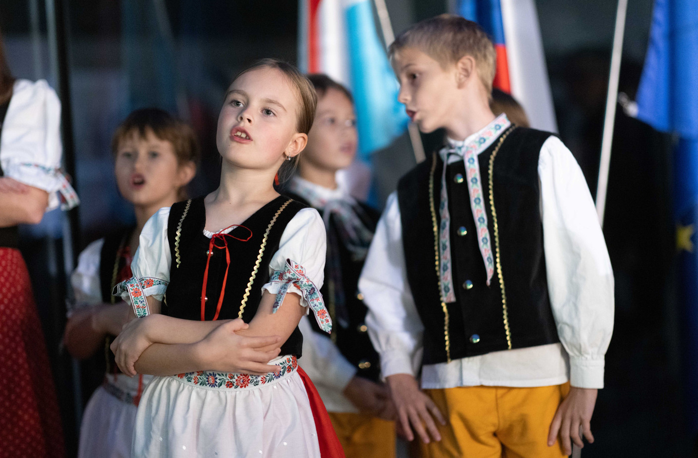 Young singers were seen dancing along the music. Guy Wolff/Maison Moderne