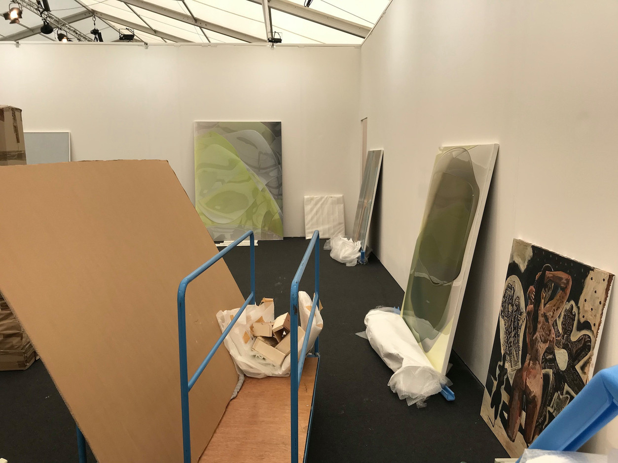 D’ici quelques œuvres, les stands seront prêts à accueillir les premiers visiteurs. (Photo: Paperjam.lu)