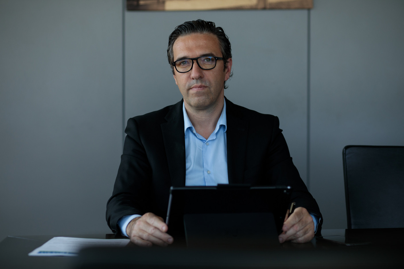 Gilles Gérard, le CEO de Luxlait, demande aux citoyens d’acheter luxembourgeois. (Photo: Matic Zorman / Maison Moderne)
