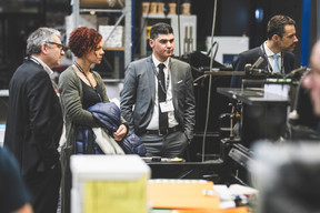 Jérôme Barbé (Lusis), Priscillia Hireche (TNT/Fedex Luxembourg), David Carmo (Immo Future) et Alessandro Palagiano (Banque Degroof Petercam) (Photo: Arthur Ranzy)