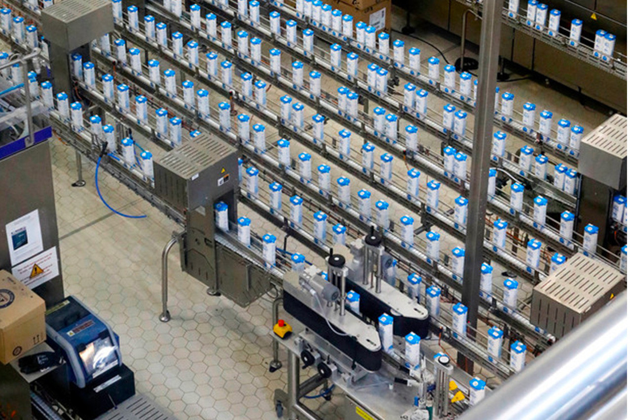 Les 16 et 17 septembre prochain, il sera possible de découvrir quelques secrets de fabrication comme ici sur la chaine de production de Luxlait.  (Photo: brain&more)