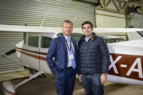 Patrice Silvero (Eurogroup Consulting Luxembourg) et Luis Da Cruz Pais (Young Pilots Luxembourg) (Photo: Patricia Pitsch / Maison Moderne)